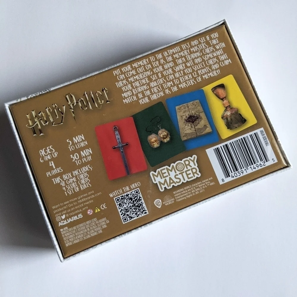 Harry Potter Memory Master Card Game Ages 6+